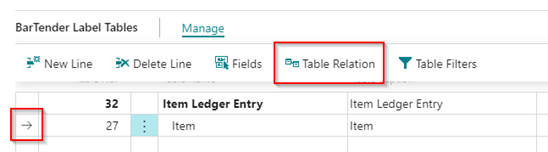 Table Relation