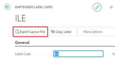 Export the BarTender Label Fields 