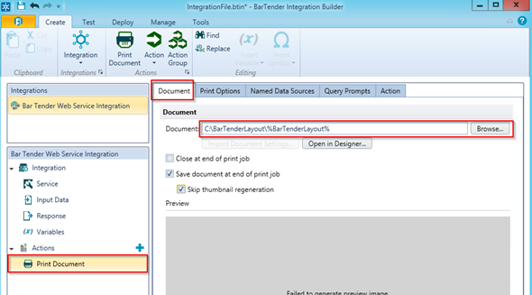 Export the BarTender Label Fields 